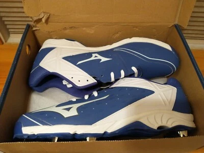 Botines de béisbol bajos Mizuno 9-Spike Advanced Swagger 2 reales/blancos - para hombre 16 NUEVO Foto 1 de 4