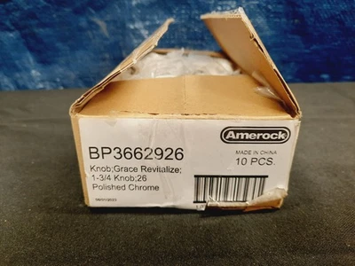 10PK Amerock BP36629 Grace Revitalize 1-3/4 Pulgadas Perilla Cuadrada de Gabinete - Cromo Foto 1 de 4