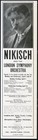 1912 Arthur Nikisch photo London Symphony Orchestra tour booking vtg print ad
