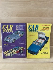 2- VINTAGE CAR MODEL MAGAZINES JAN.-FEB.,MARCH-APRIL 1963 RARE 1ST YEAR HANDBOOK - Picture 1 of 4
