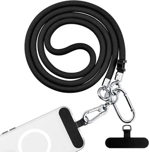 BFSD·DM Cell Phone Lanyard, Universal Crossbody Patch Black,48 Inch - Zdjęcie 1 z 7
