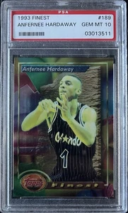 1993 Finest Basketball #189 Anfernee Hardaway “Penny” Rookie RC PSA GEM MINT 10 - Picture 1 of 2