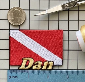 Tauchen Flagge Aufnäher personalisiert individuell Bügelbild Abzeichen - Bild 1 von 1