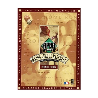 APBA Baseball Baseball (Premium Major League Ed Game) Box VG/EX - Image 1 of 2