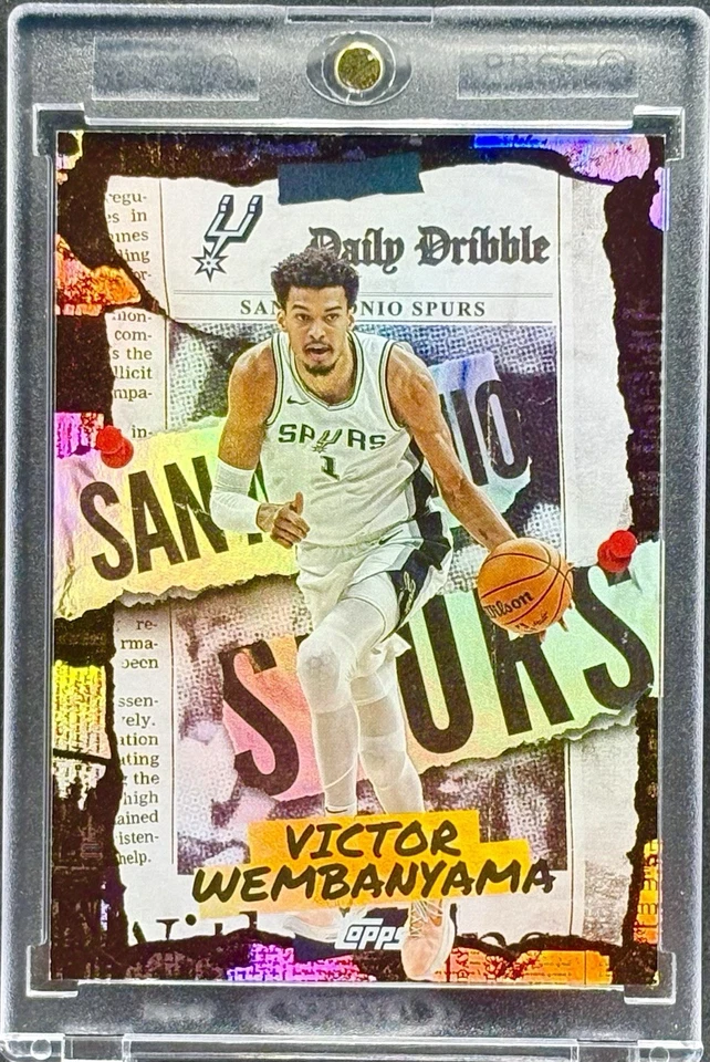 Victor Wembanyama RARE GRAFFITI REFRACTOR INVESTMENT CARD TOPPS SSP  MINT - Image 1 of 2