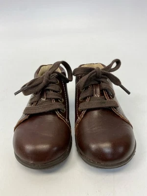 Stride Rite SIZE 5XW  Dark Brown Lace-Up Boy's Shoes & Boots **EXTRA WIDE** - Image 1 of 3