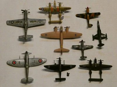 (9) Vintage '70s BACHMANN Mini-Planes ZYLMEX Dyna Flites WWII toy aircraft EXC - Image 1 of 2
