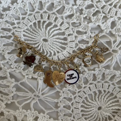Vintage Avon Gold Tone Charm Bracelet w/ 1970s Charms - Image 1 of 4