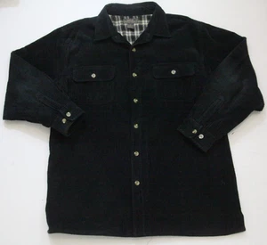 XL Great Northwest Navy Blue Lined Corduroy 2 Pocket Dress Shirt Jacket FRB40 - Picture 1 of 5
