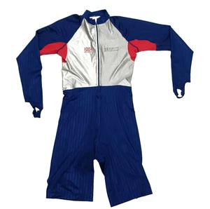 Seltener Speedo Suit Cycling Team Great Britain Skinsuit Herren Blau Große Größe L - Bild 1 von 21