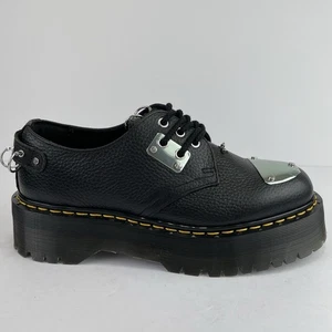 Dr. Martens 1461 Quad HDW Piercing schwarz gefräst Nappa Gothic Herren 9 Damen 10 - Bild 1 von 13