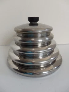 5 Pc Lot Vintage Revere Ware Replacement Lids for Saucepans or Skillet LIDS ONLY - Picture 1 of 5
