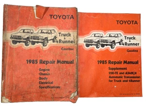 1984-88 Vintage Factory OEM 89 Toyota Truck 4Runner 1985 Repair Manual + Trans - Picture 1 of 17