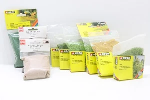 H0 NOCH BUSCH Laub Schotter Waldboden Quarzsand Konvolut OVP N102 - Picture 1 of 2