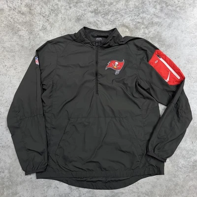 Tampa Bay Buccaneers Jacket Mens Medium NFL Football Nike Quarter Zip Pullover - Image 1 of 4