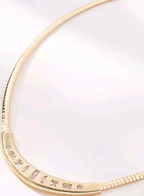 Collar Anthropología Espiga Media Luna Oro Agotado 16" Bisutería Foto 1 de 4