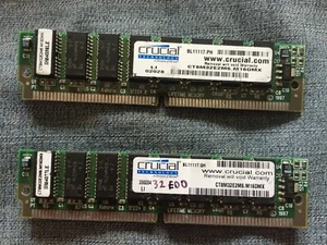 64MB 2X32MB Crucial CT8M32E2M6, 72-pin SIMM, EDO memory module - Picture 1 of 1