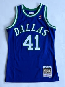 New Mitchell And Ness Dallas Mavericks 1998-99 Dirk Nowitzki HWC Swingman Jersey - Picture 1 of 6