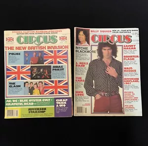 Circus Magazine Vintage Issue May 31, 1982 & May 31 1981 +Judas Priest + Posters - Picture 1 of 8