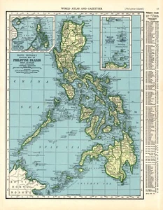 Mapa antiguo de Filipinas 1942 mapa vintage de las Islas Filipinas mapa 2050 - Imagen 1 de 3