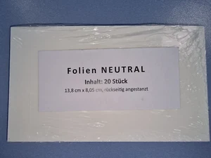 20x je 20x Klarsichtfolie, Klebefolie, 13,8 x 8,05cm - Bild 1 von 3