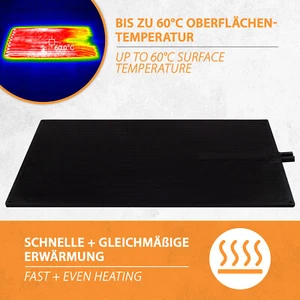 Heating Pad Warming Mat Footwarmer Foot Heating Rubber Outdoor 300W To 60°C - Picture 1 of 14