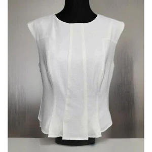 Robert Rodriguez Nadia Sleeveless White Top-Size 8 - Picture 1 of 9