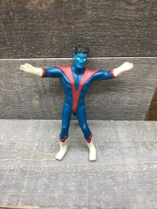 Vtg 1989 Marvel XMen Nightcrawler Collectible Rubber Bendy Action Figure 16A - Imagen 1 de 3