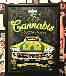 Autographed High Times Cannabis Cup 2016 San Bernardino Poster Number 46 of 150 - Picture 1 of 4
