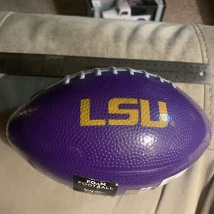 LSU TIGERS Foam Football ABOUT 8 Inches - Picture 1 of 3