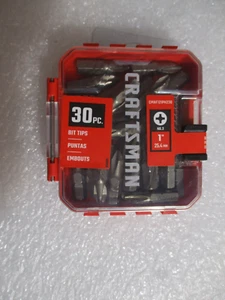 CRAFTSMAN BITS #2 PHILLIPS DRILL DRIVER PH2, 1 in. - 30 PIECES WITH CASE - NEW - Picture 1 of 7
