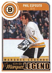 2014-15 O-Pee-Chee Boston Bruins Hockey Card #558 Phil Esposito