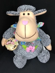 Lamb Sheep Plush Toy Easter Basket Gift - Picture 1 of 8