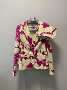Traje Moschino barato y elegante estampado de flores de combustible para mujer talla 44 - Imagen 1 de 24