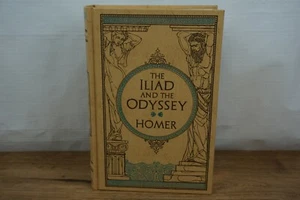 The Iliad and the Odyssey by Homer Hardcover Leather Bound Collectible NEW - Picture 1 of 6