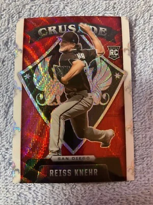 Reiss Knehr Padres 2022 Panini Chronicles Crusade Rookie #21 #183/199 RUBY WAVE - Image 1 of 2