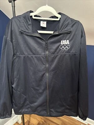 Comité Olímpico de Estados Unidos Cremallera Negro Hombre Talla Extra Grande Foto 1 de 4
