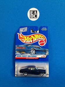 1999 HOT WHEELS 1970 CHEVROLET CHEVELLE SS BLUE FIRST EDITIONS 4/26 LONG EADC