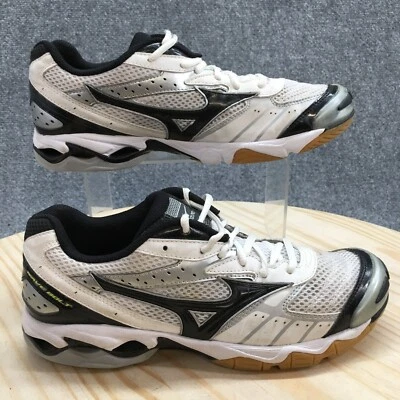 Mizuno Shoes Womens 9.5 Wave Bolt Volleyball Sneakers White Mesh Low 9KV-28409 - Image 1 of 4
