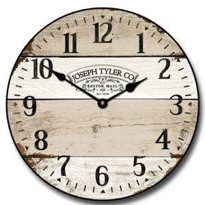 Vintage Barn wood Wall Clock Whisper Quiet, Lifetime Warranty, 8 sizes - Picture 1 of 4