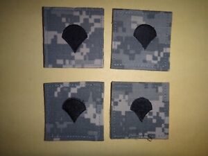 Four (4) US Army SPECIALIST Rank ACU Camo Patches