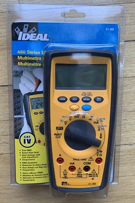 IDEAL IND 61-486 Commercial grade DMM Digital Multimeter TRMS Volt Amp meter NEW - Image 1 of 4