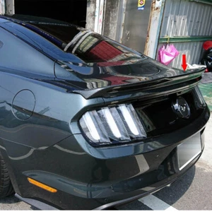 Unpainted ABS For Ford Mustang 6th Coupe 2DR GT350 V Style Rear Trunk Spoiler - Picture 1 of 9