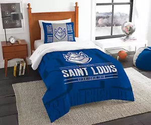 Saint Louis University Modern Take 2 Piece Comforter Set TWIN Free Ship! - Picture 1 of 4