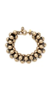 Lee Angel Women's Brass Cabochon Box Link Bracelet NWT 175.00 - Picture 1 of 17