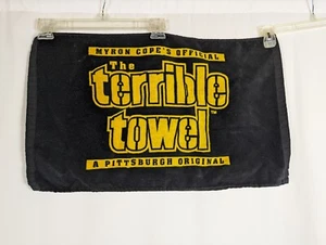 Pittsburgh Steelers Terrible Toalla NFL Fútbol Negro Amarillo Licencia 24" x 15" - Imagen 1 de 5