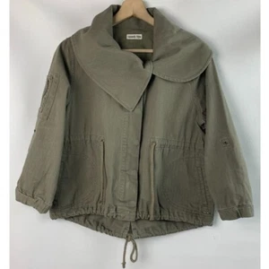 Hang Ten Olive OD Green Size Womens Size XL Jacket Asymmetric Oversized Collar - Picture 1 of 9