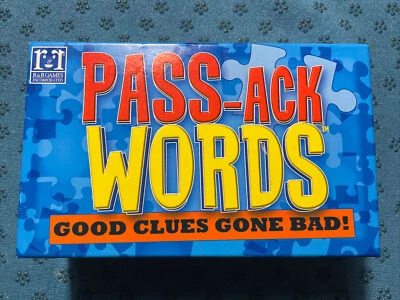 Pass-Ack Words Game - Good Clues Gone Bad! Ages 12+ , Open Box, Never Used - Image 1 of 4
