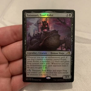 MTG Tatsunari, Toad Rider Kamigawa: Neon Dynasty 123/302 Foil Rare - Picture 1 of 8