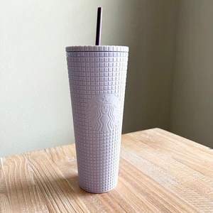 Starbucks Lavender Grid 24 oz Tumbler - Picture 1 of 4